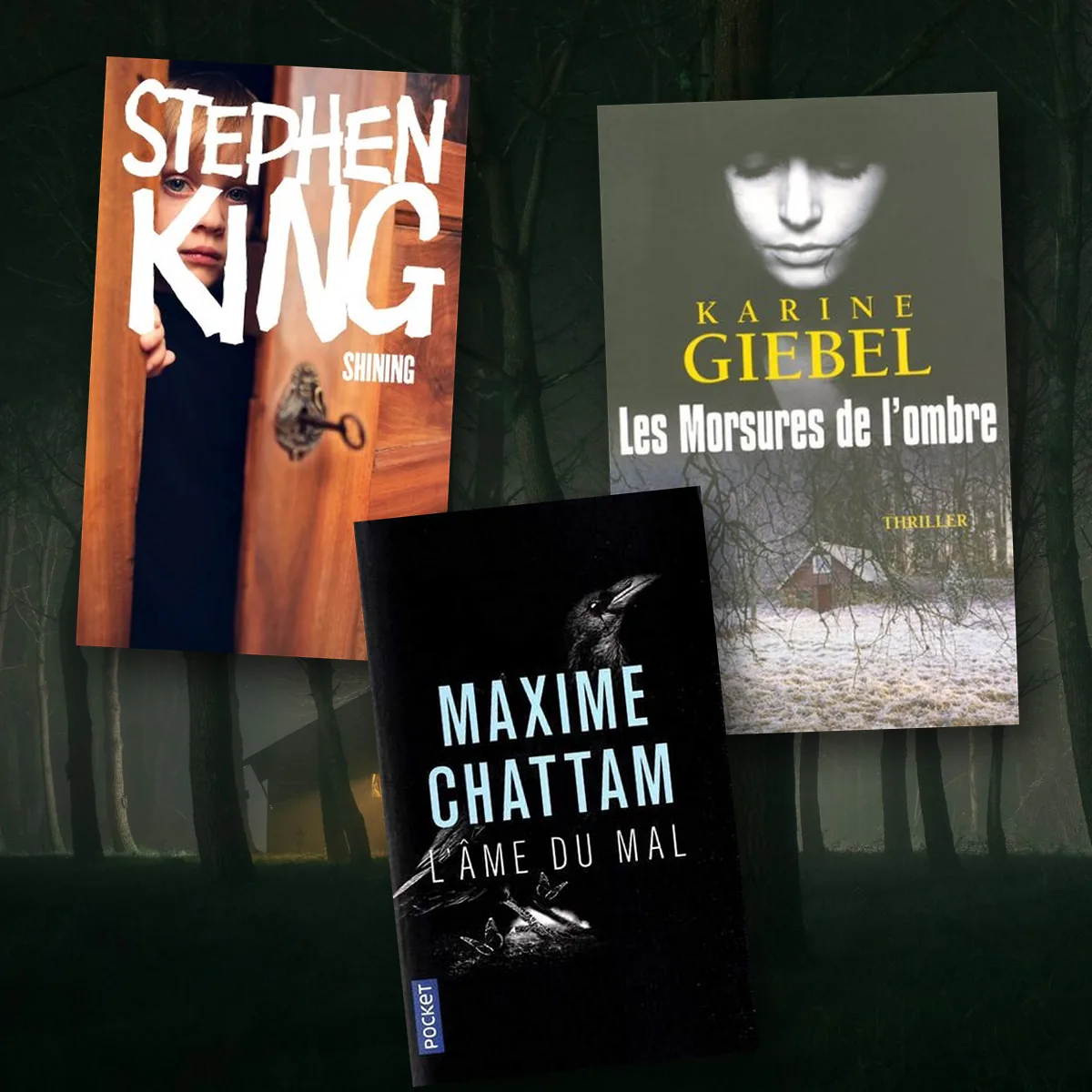 Sélection de livres d'horreur pour Halloween : Shining, Les Morsures de l'ombre, L'Âme du Mal